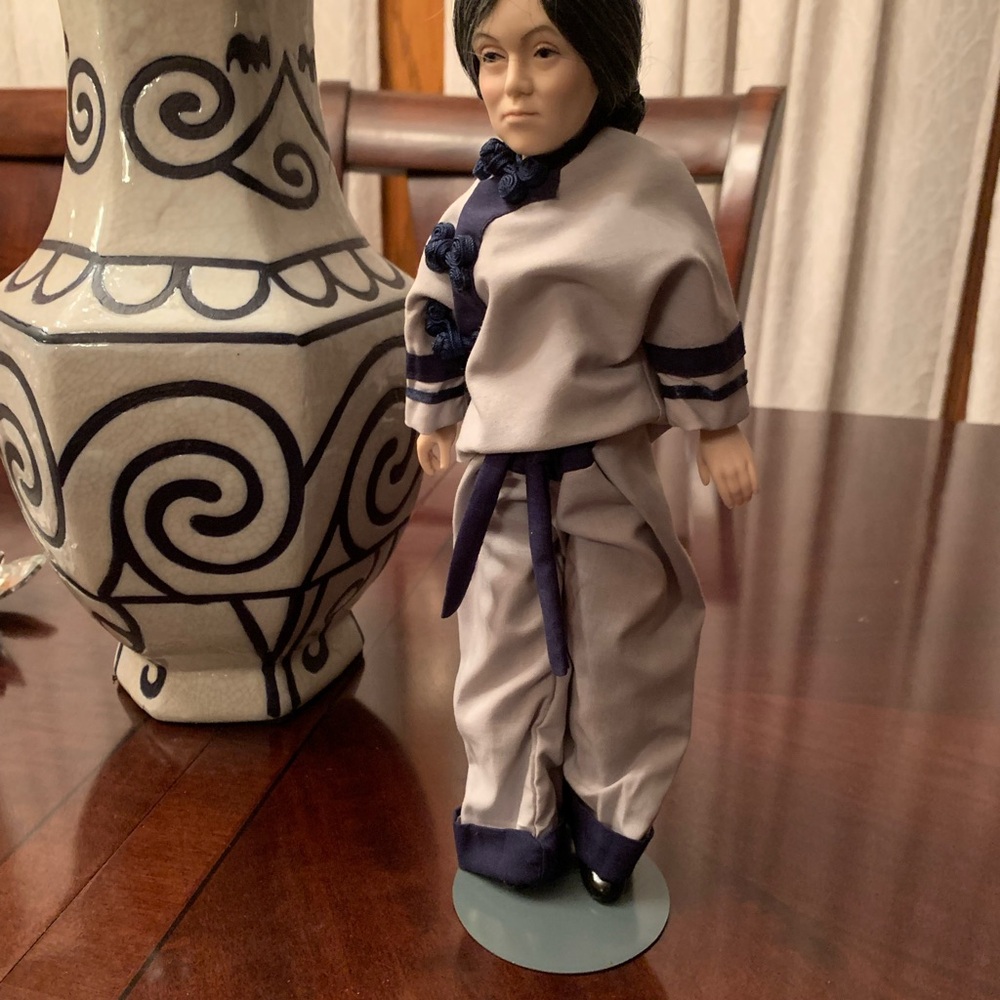 All God’s Children Collectibles Chinese Male Doll with stand in box. - Picture 2 of 8
